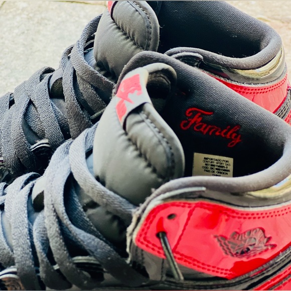 2021 Air Jordan 1 Retro High OG GS 'Patent Bred' Authentic - Picture 5 of 7